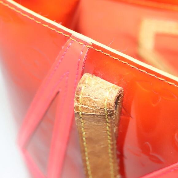 LOUIS VUITTON Monogram Vernis Fluo Reade PM Bag Pink Orange M91903 - Picture 9 of 16